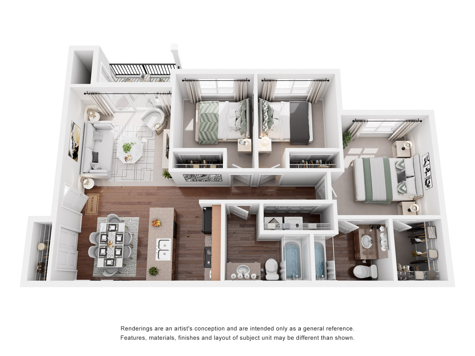 3 Bedroom 2 Bathroom A