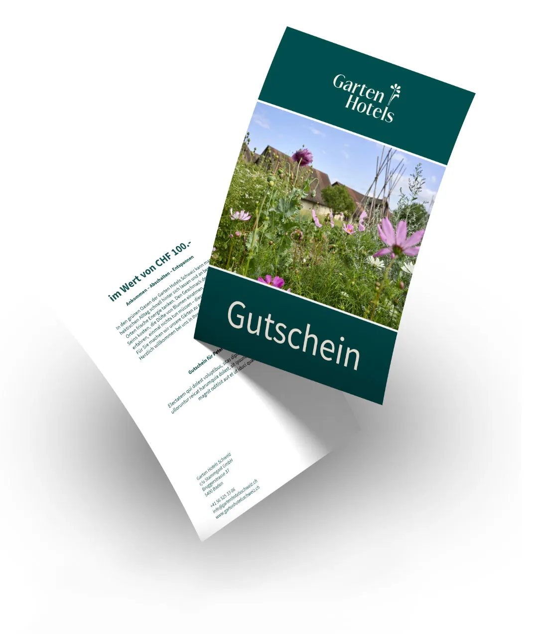 Gutschein Mockup