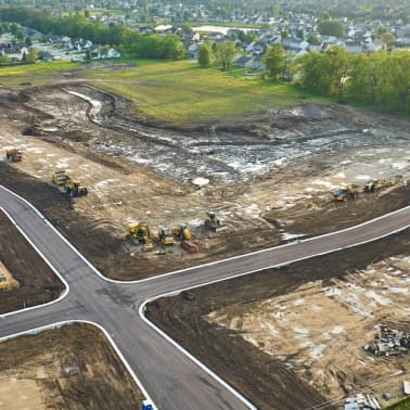 new housing subdivision development