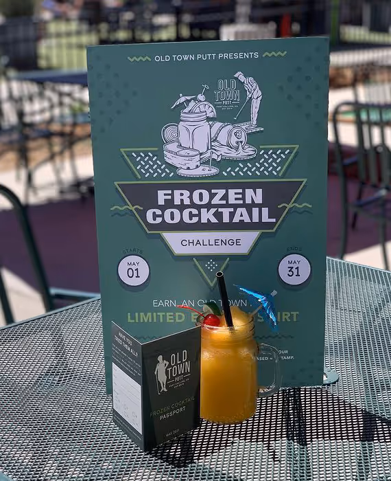 Frozen cocktail challenge poster by Allegra Designs