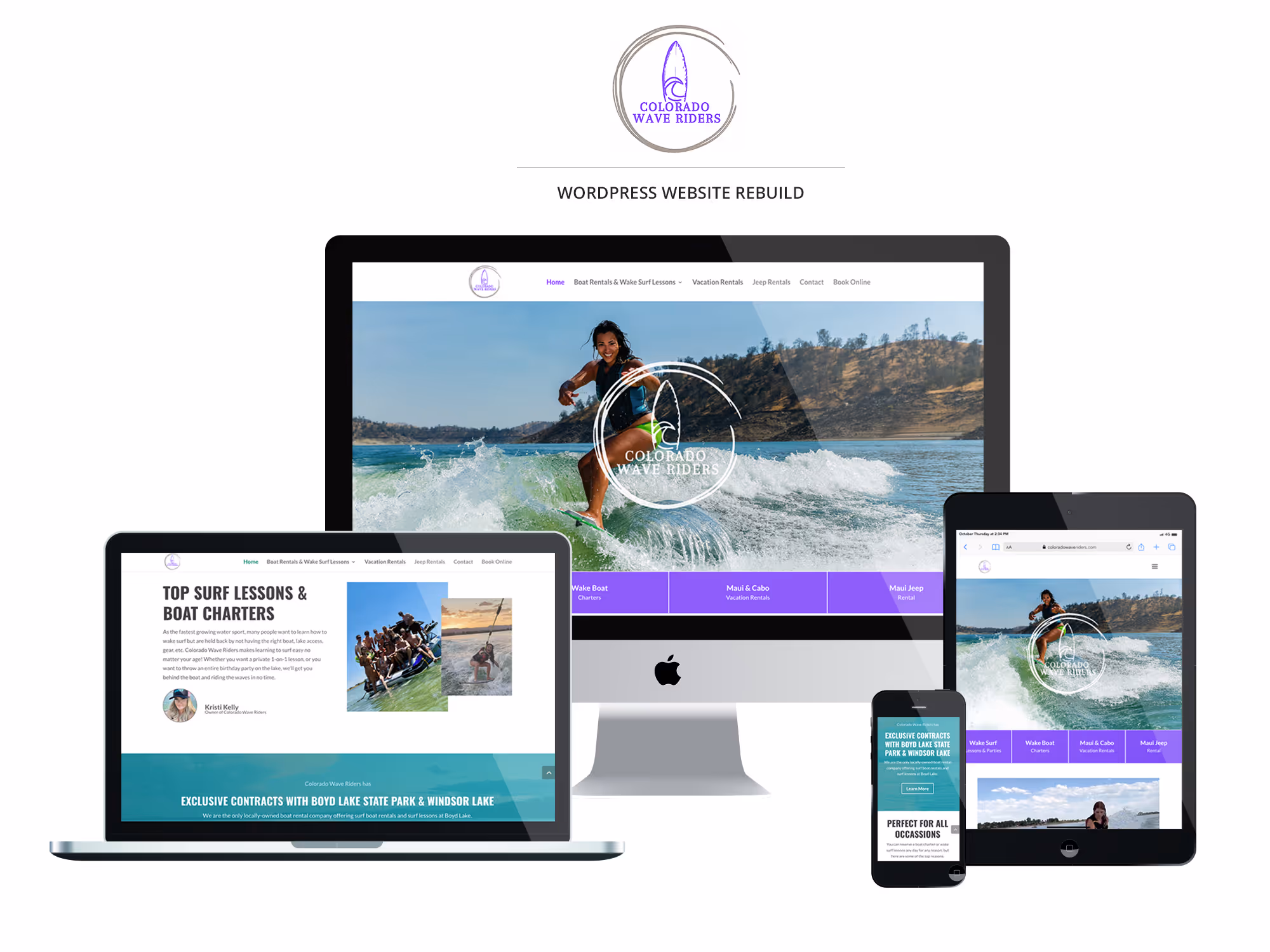 Colorado Wave Riders website update by Allegra Designs