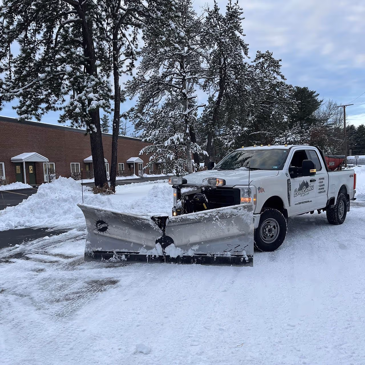 Commercial snow removal services by Berry Brothers Landscaping in Concord, NH