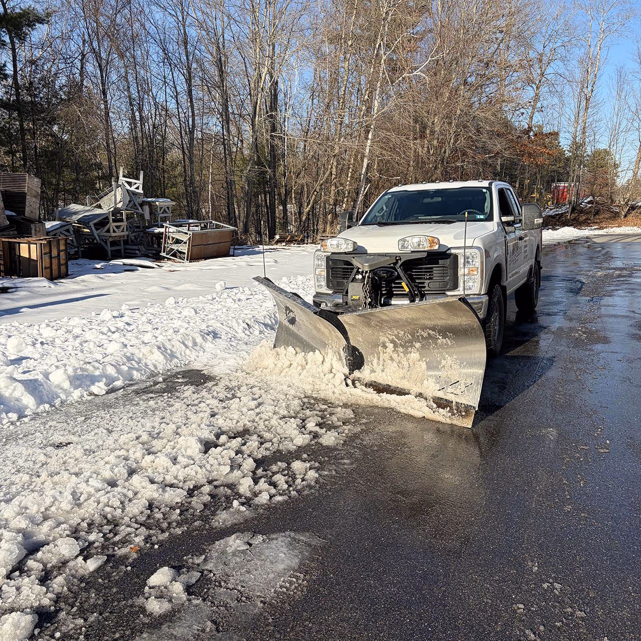 Commercial snow removal services by Berry Brothers Landscaping in Concord, NH