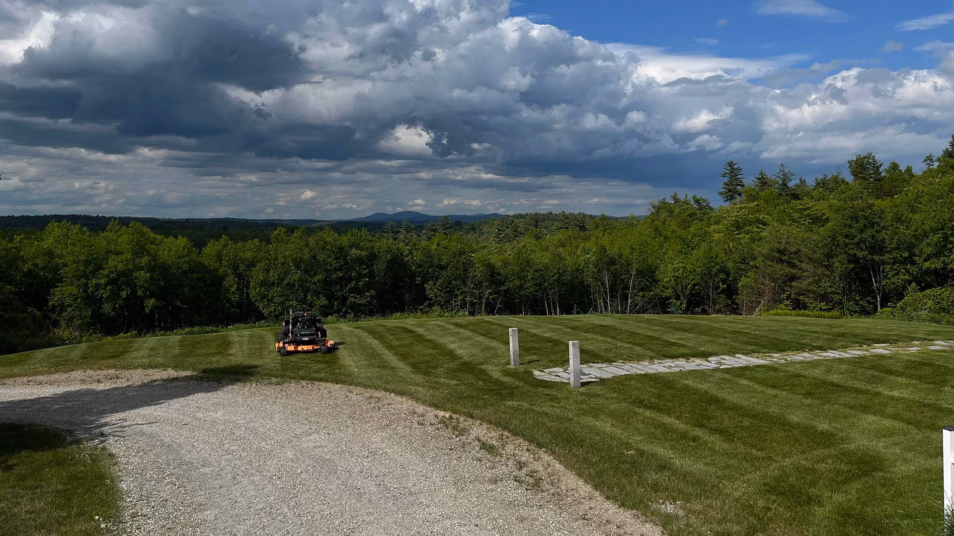 Completed landscaping project by Berry Brothers Landscaping in Merrimack, NH