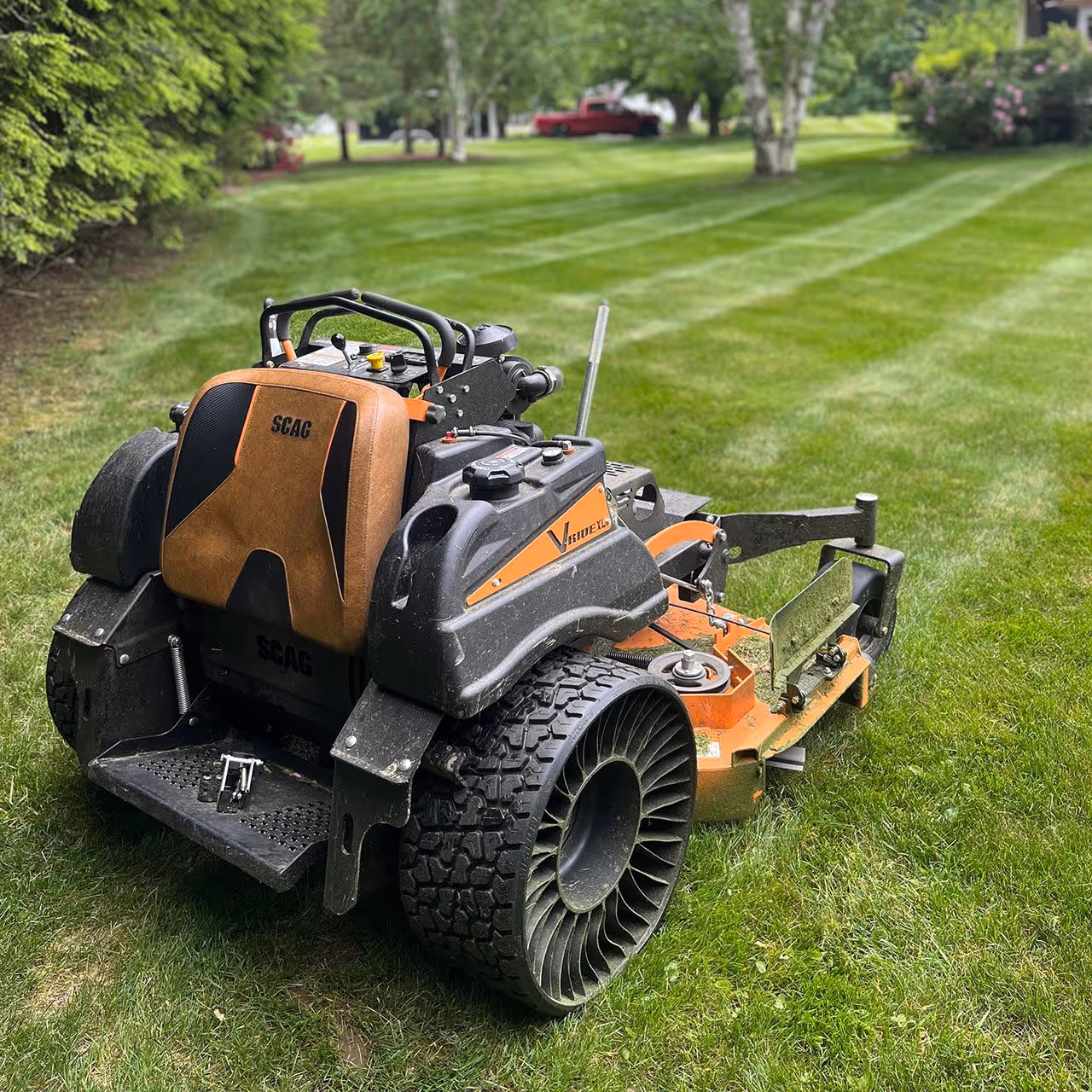 Professional landscape maintenance for a commercial property in Bow, NH