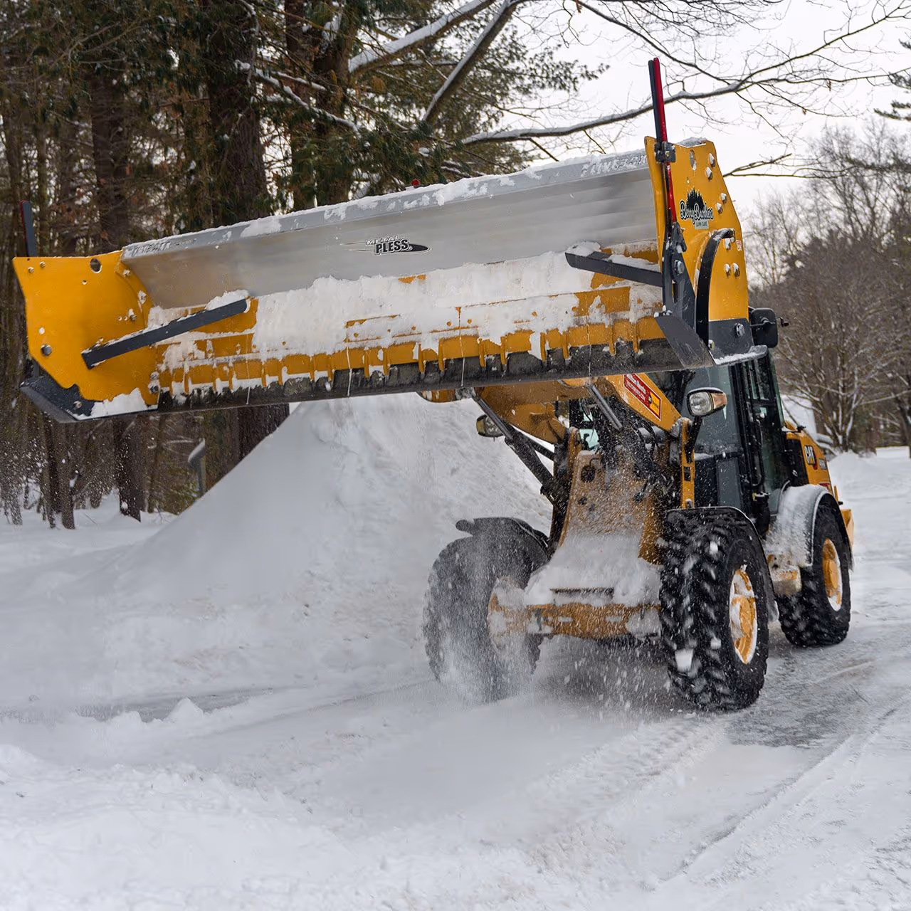 Commercial parking lot snow removal services near me