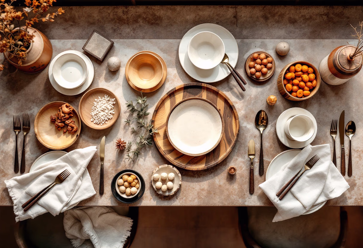 image of a decorated event setting (for a chinese restaurant)