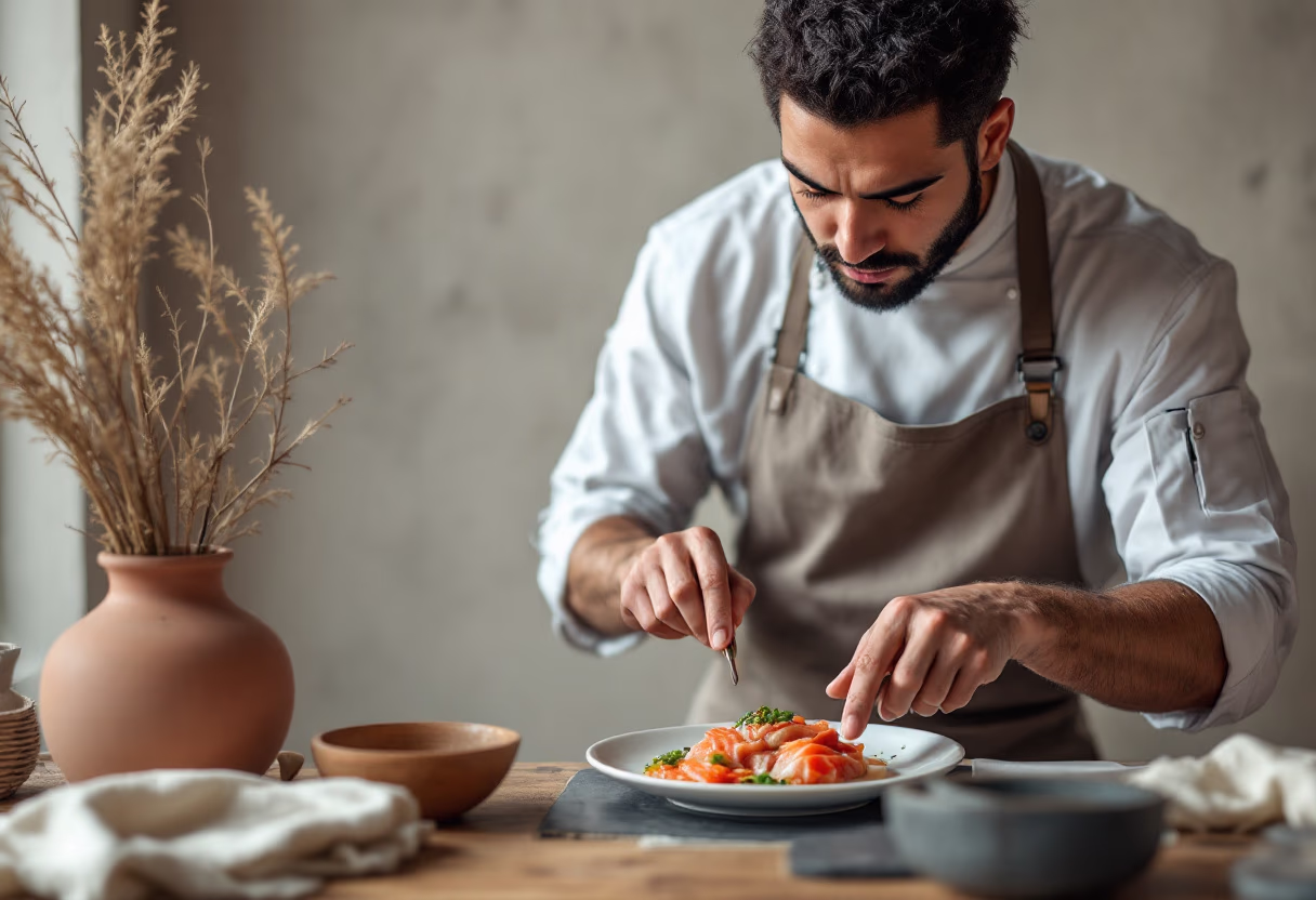 image of chefs preparing food (for a japanese restaurant)