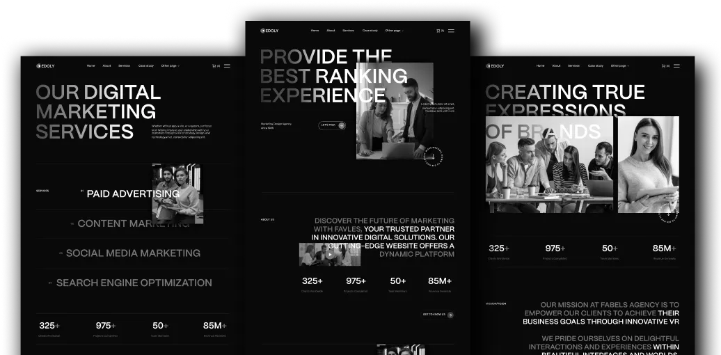 Unique pages showcase image