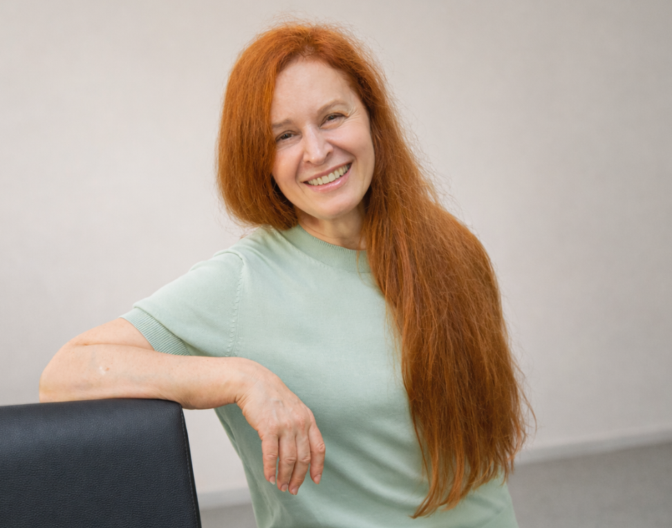 Irina Zino smiling during a training moment