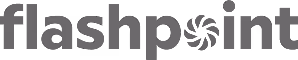 Flashpoint logo with a stylized circular shutter symbol forming the letter o.