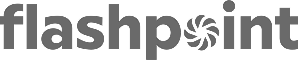 Flashpoint logo with a stylized circular shutter symbol forming the letter o.