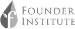Founder Institute logo with stylized lowercase f and text in uppercase serif font