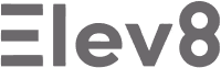 Logo text displaying 'Elev8' with a stylized number 8 replacing the letter 'a'.