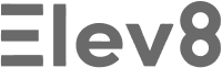 Logo text displaying 'Elev8' with a stylized number 8 replacing the letter 'a'.