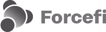 ForceFi logo with abstract circular shapes forming a cluster to the left of the text.
