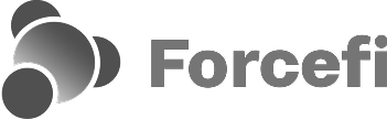 ForceFi logo with abstract circular shapes forming a cluster to the left of the text.