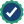 White checkmark inside a blue circle with a green glow background.