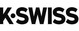 Logo K-SWISS en lettres majuscules noires avec un losange entre le K et le S.