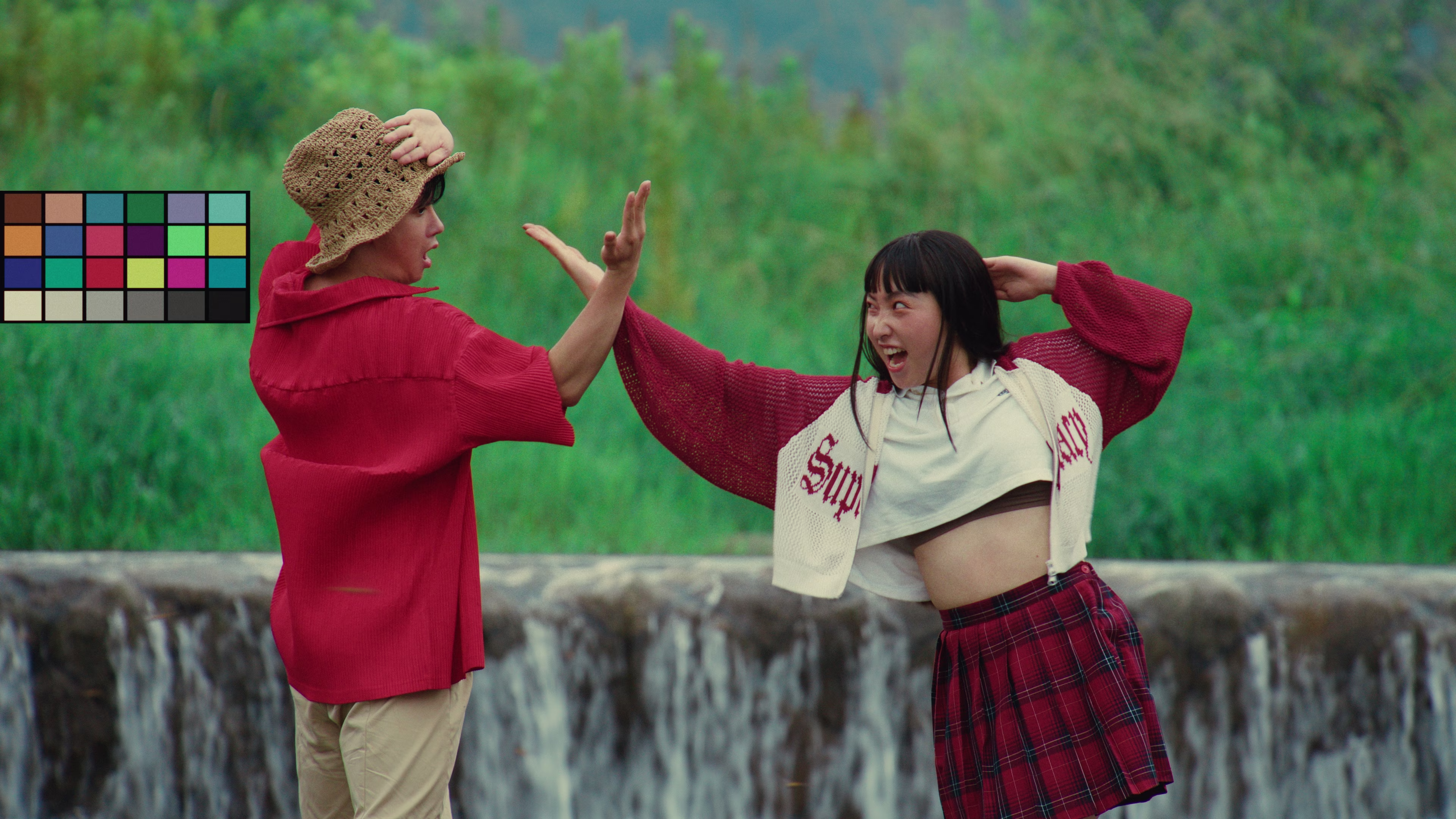 Film Density settings panel showing enabled checkbox and sliders for Global, Red, Yellow, Green, Cyan, Blue, and Magenta densities with respective values.