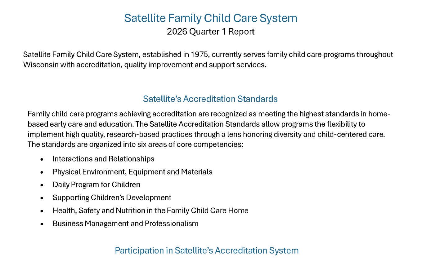 Preview of Satellite's quarterly report document.