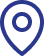 Blue location map pin icon with a smaller filled circle inside.
