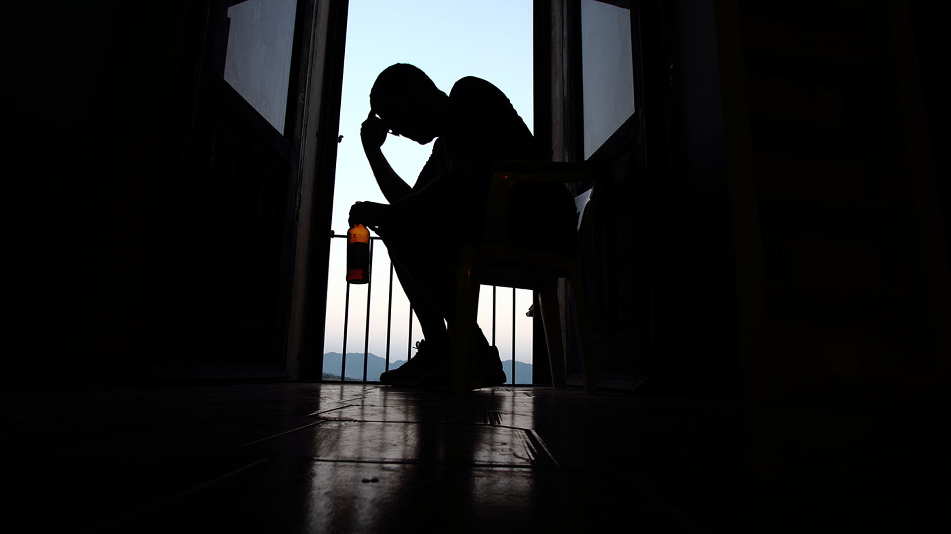 Man Struggling with Addiction