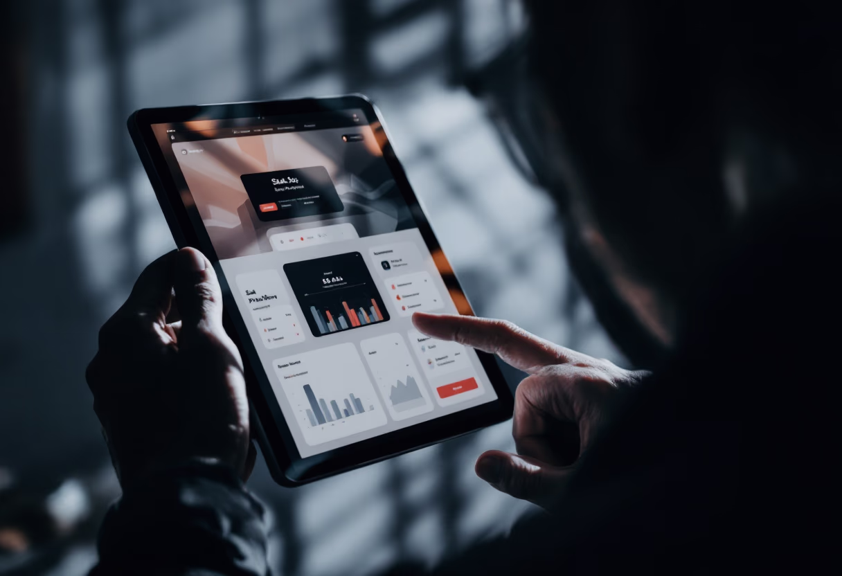 image of a saas platform interface