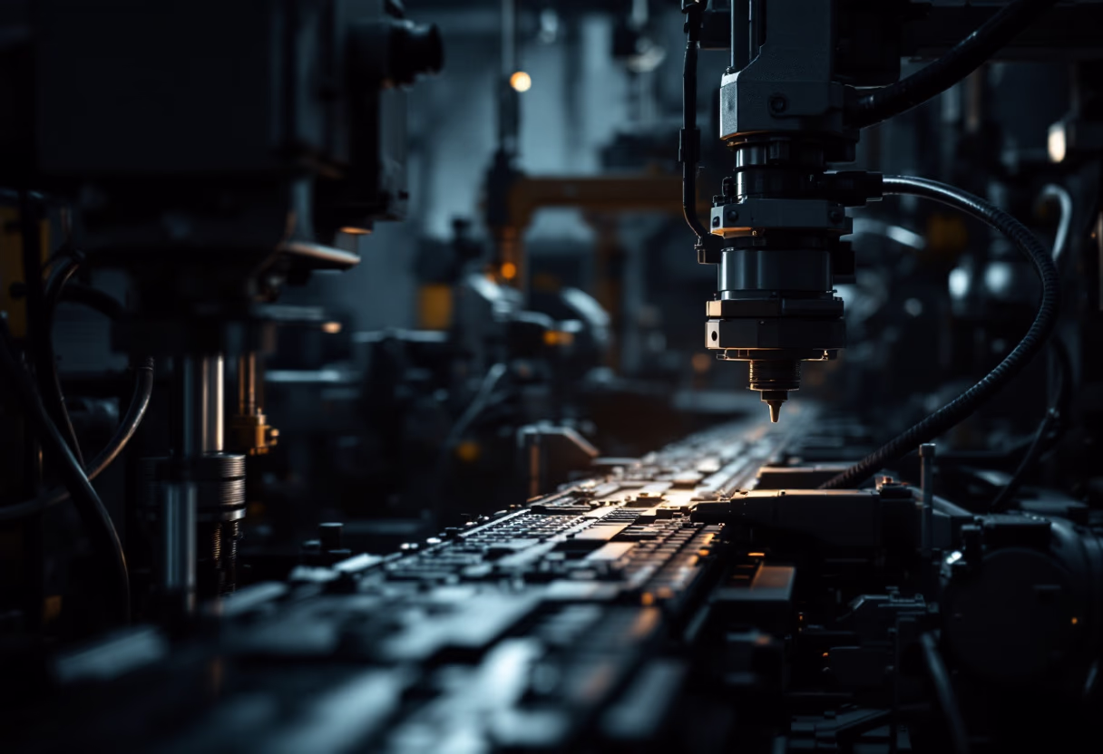 image of production line in a manufacturing plant