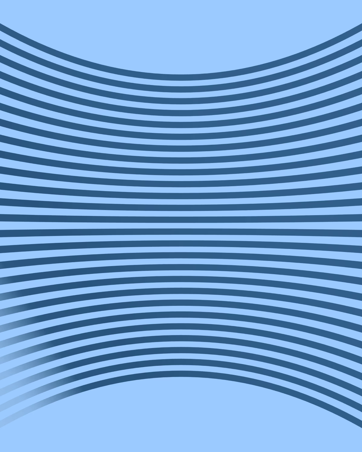 Abstract pattern of parallel curved lines creating a pinched hourglass form, with lines bowing inward at the center and flaring outward at the top and bottom.
