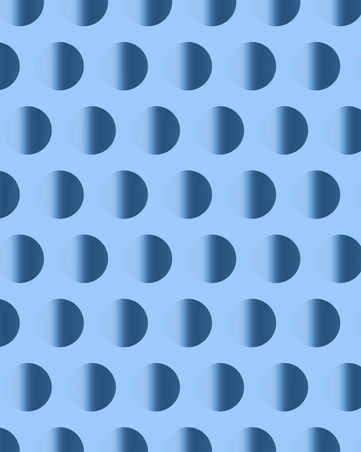 Uniform grid of large three-dimensional spheres with consistent gradient shading, arranged in evenly spaced diagonal rows across the composition.