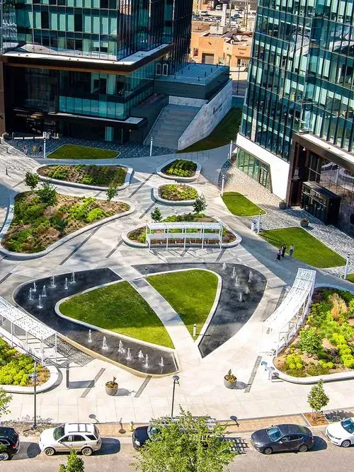 Plaza fountain portfolio