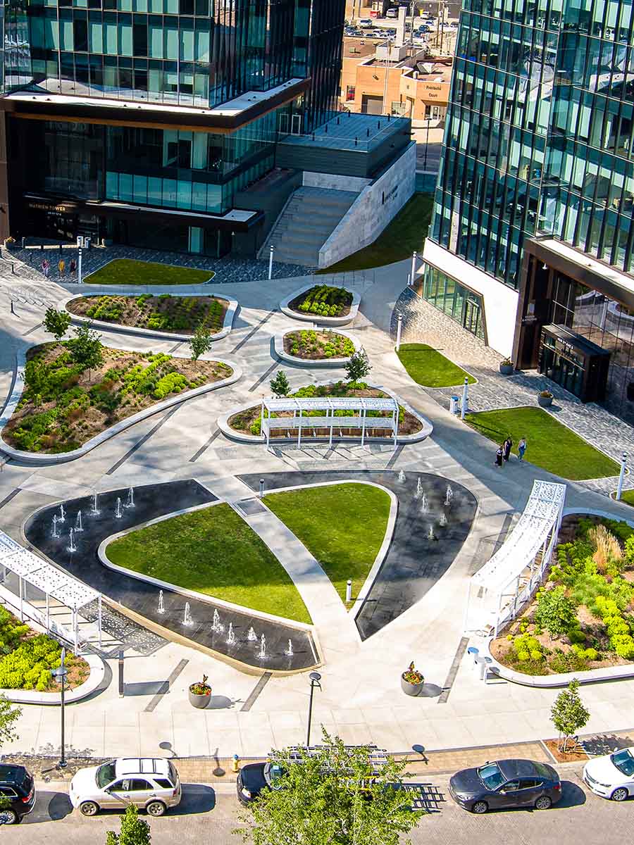 Plaza fountain portfolio