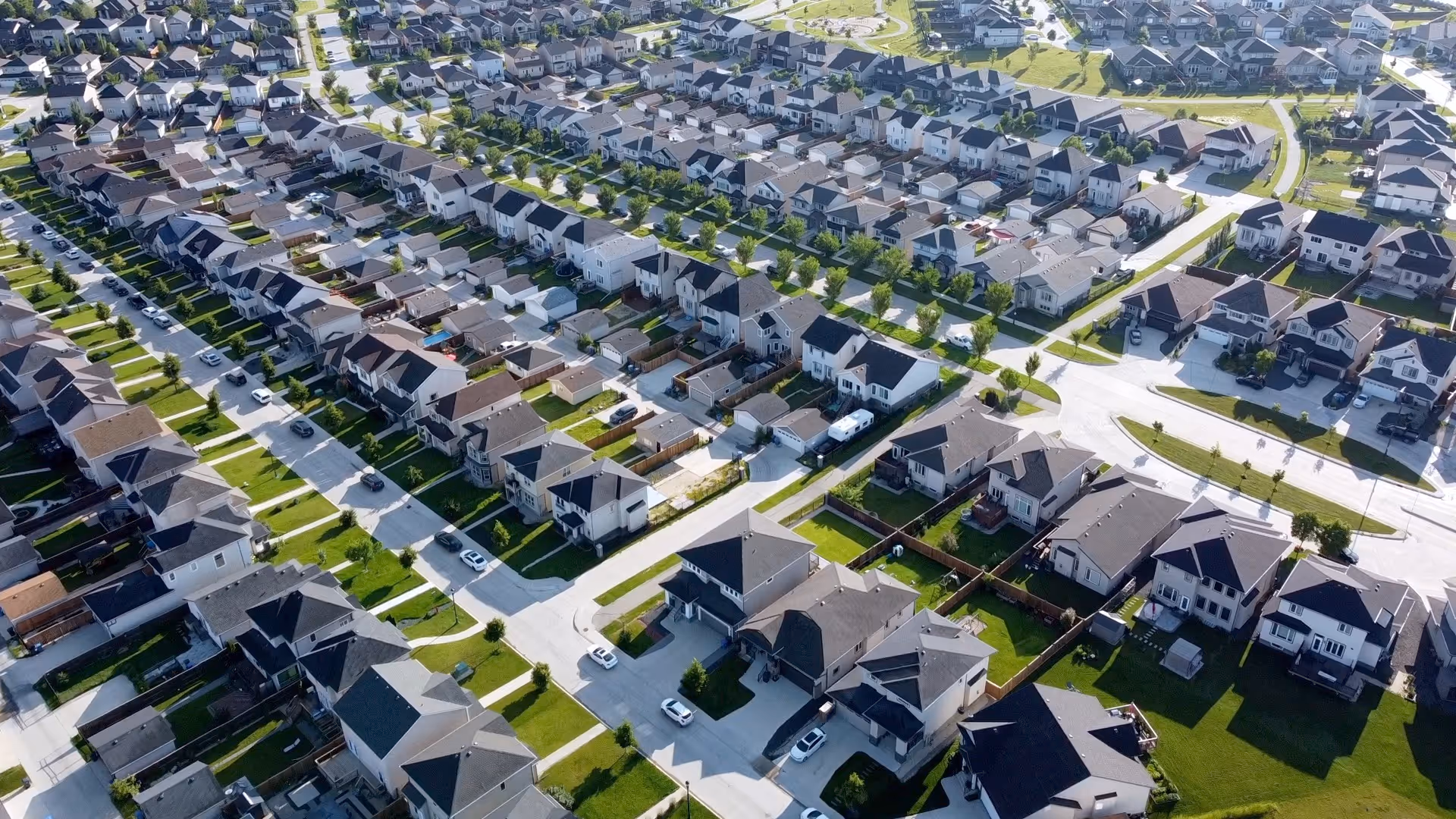 Cool suburban neighbourhood