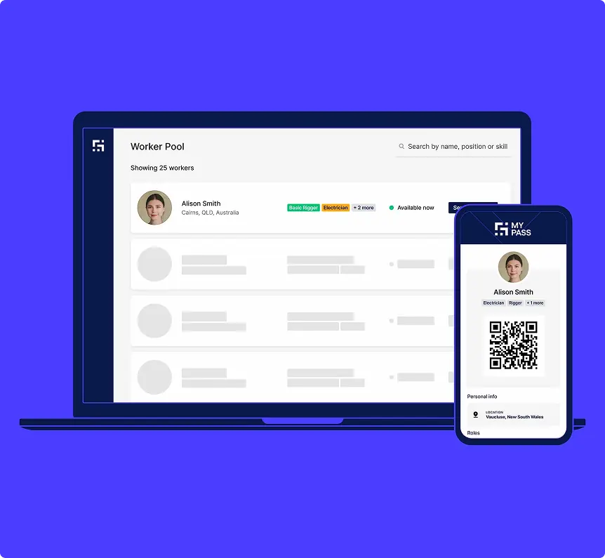 Un ordenador portátil y un teléfono con un código QR en la pantalla.