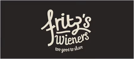 Fritz's Wieners logo with the tagline 'too good to share' on a black background.