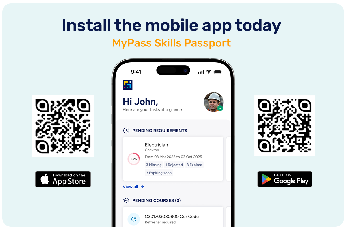 Presentación de la aplicación móvil MyPass Pasaporte de Habilidades para trabajadores