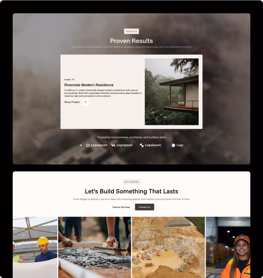 Construction& Architects Webflow template