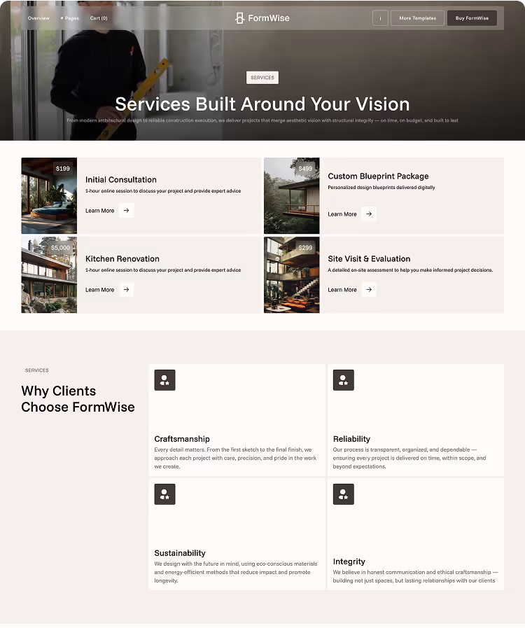 Construction& Architects Webflow template