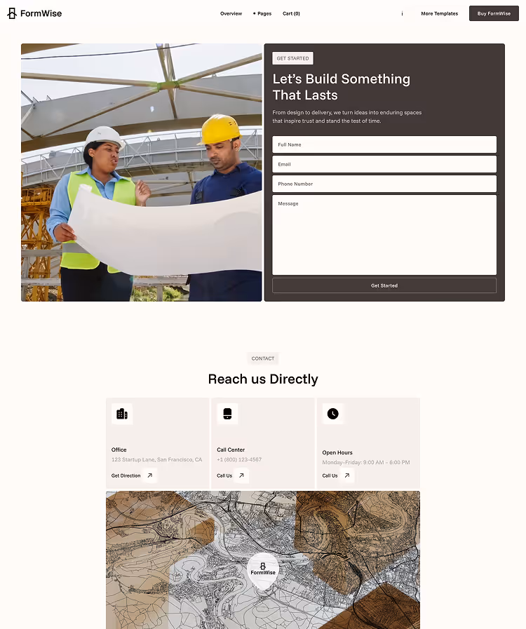 Construction& Architects Webflow template