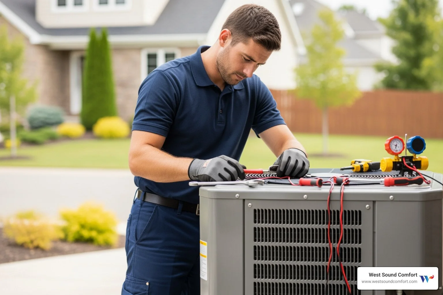 Find me a certified heat pump technician in Sequim, WA for a new installation