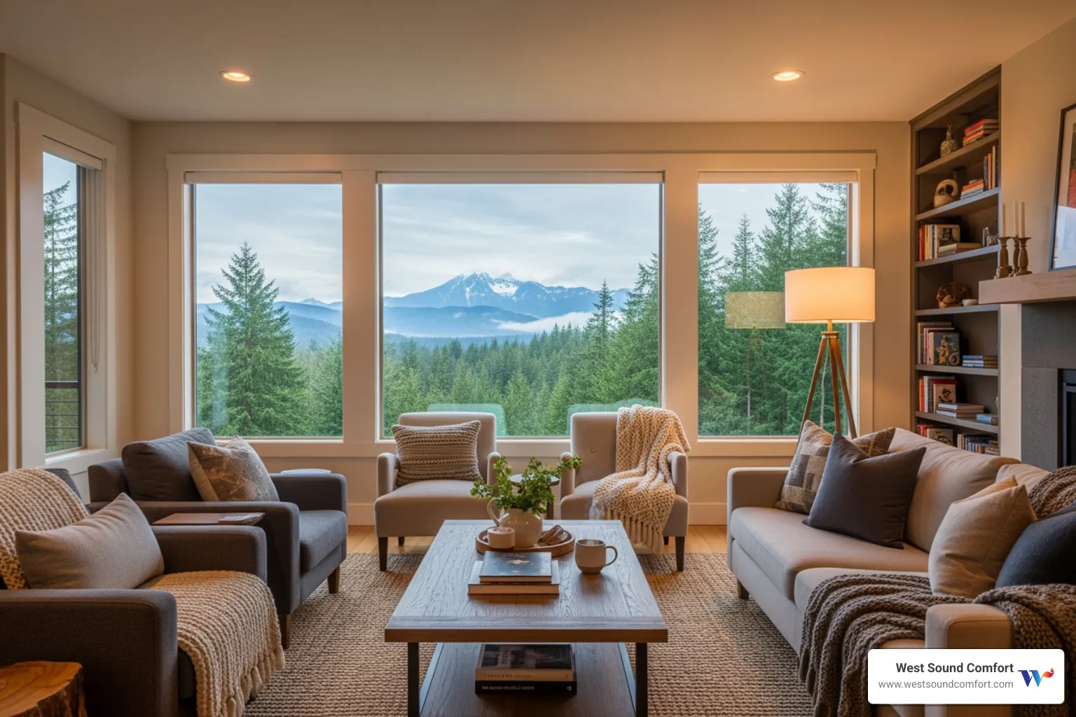 comfortable home interior in Sequim Washington - hvac repair in sequim, wa
