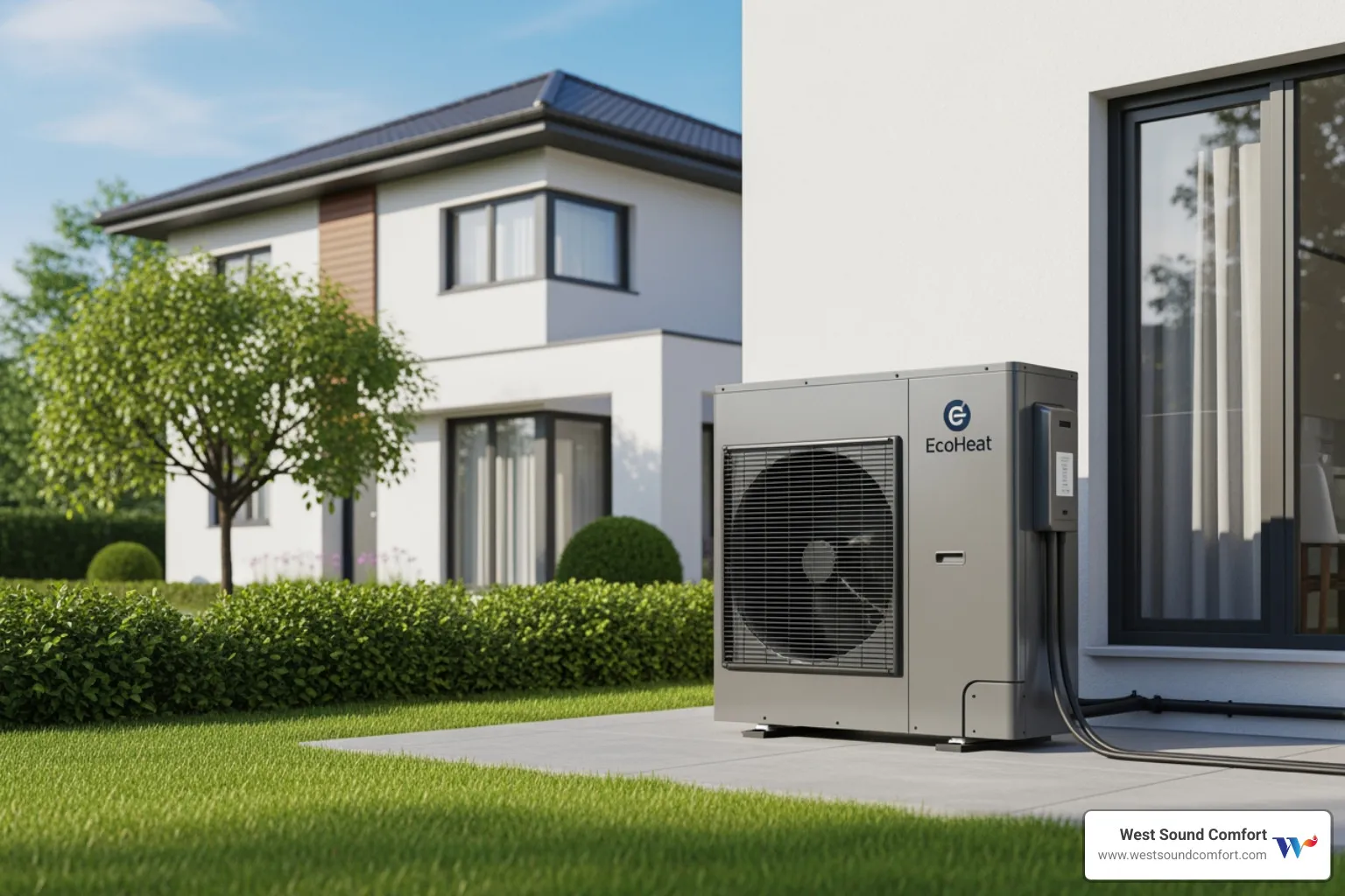 modern, energy-efficient heat pump - hvac repair in rocky point, wa