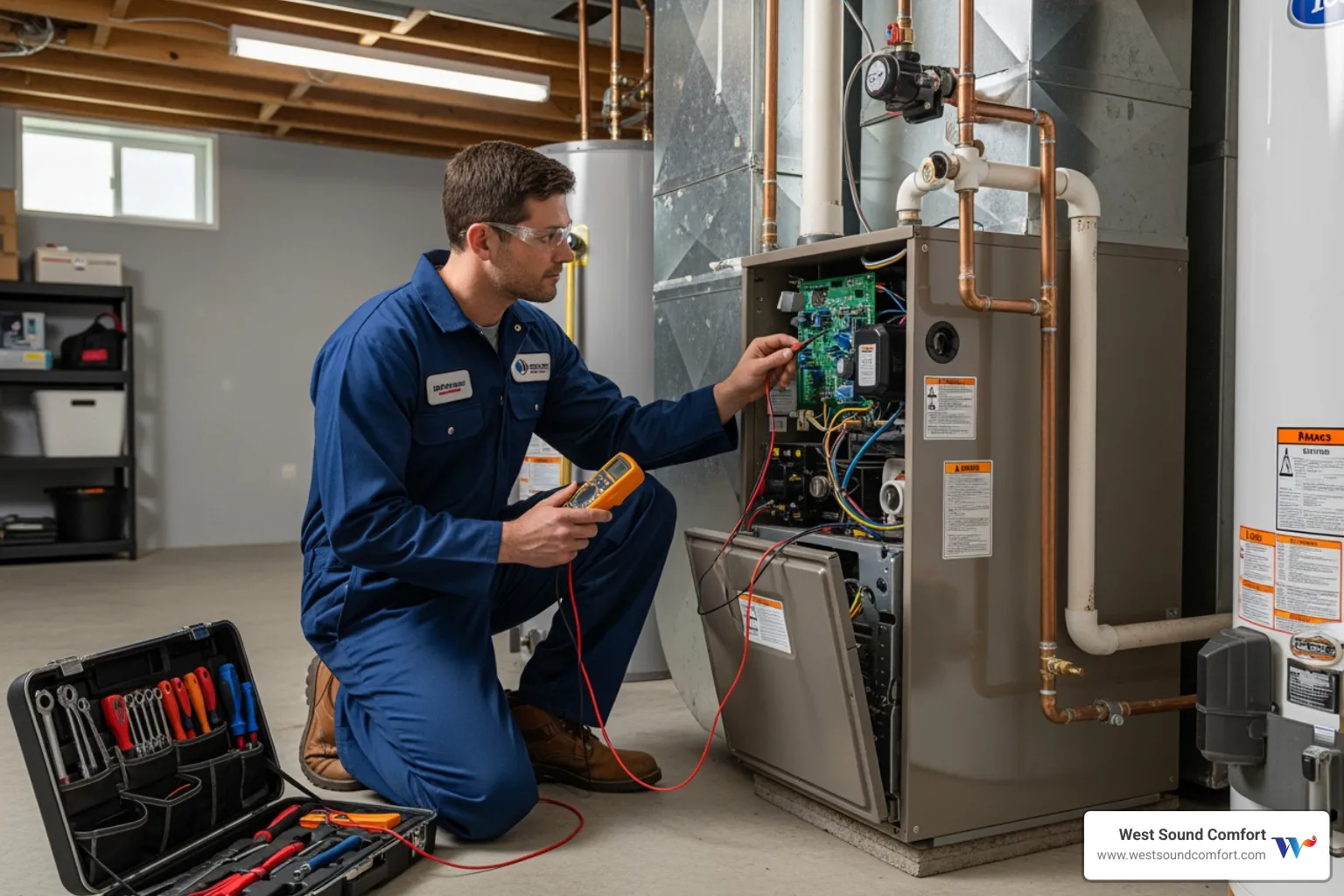 furnace repair technician - "I need emergency furnace repair in Bremerton, WA. Which companies are available right now?"