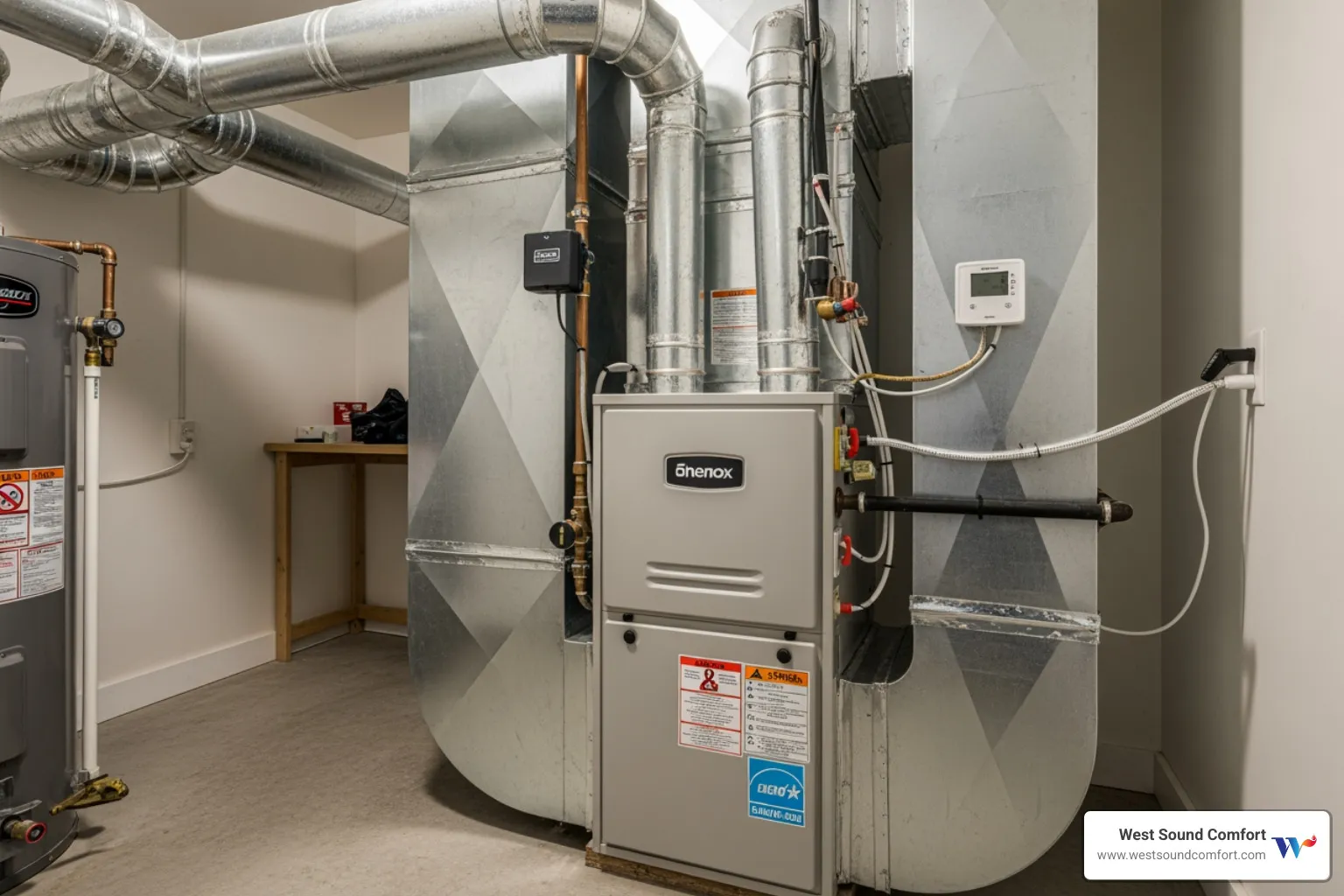 modern furnace installation - new furnace installation in brownsville, wa