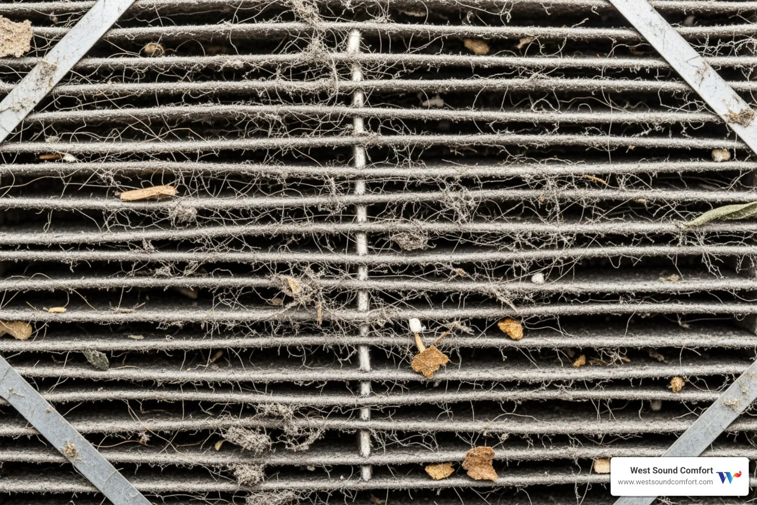 a dirty, clogged air filter - hvac broken in gig harbor, wa