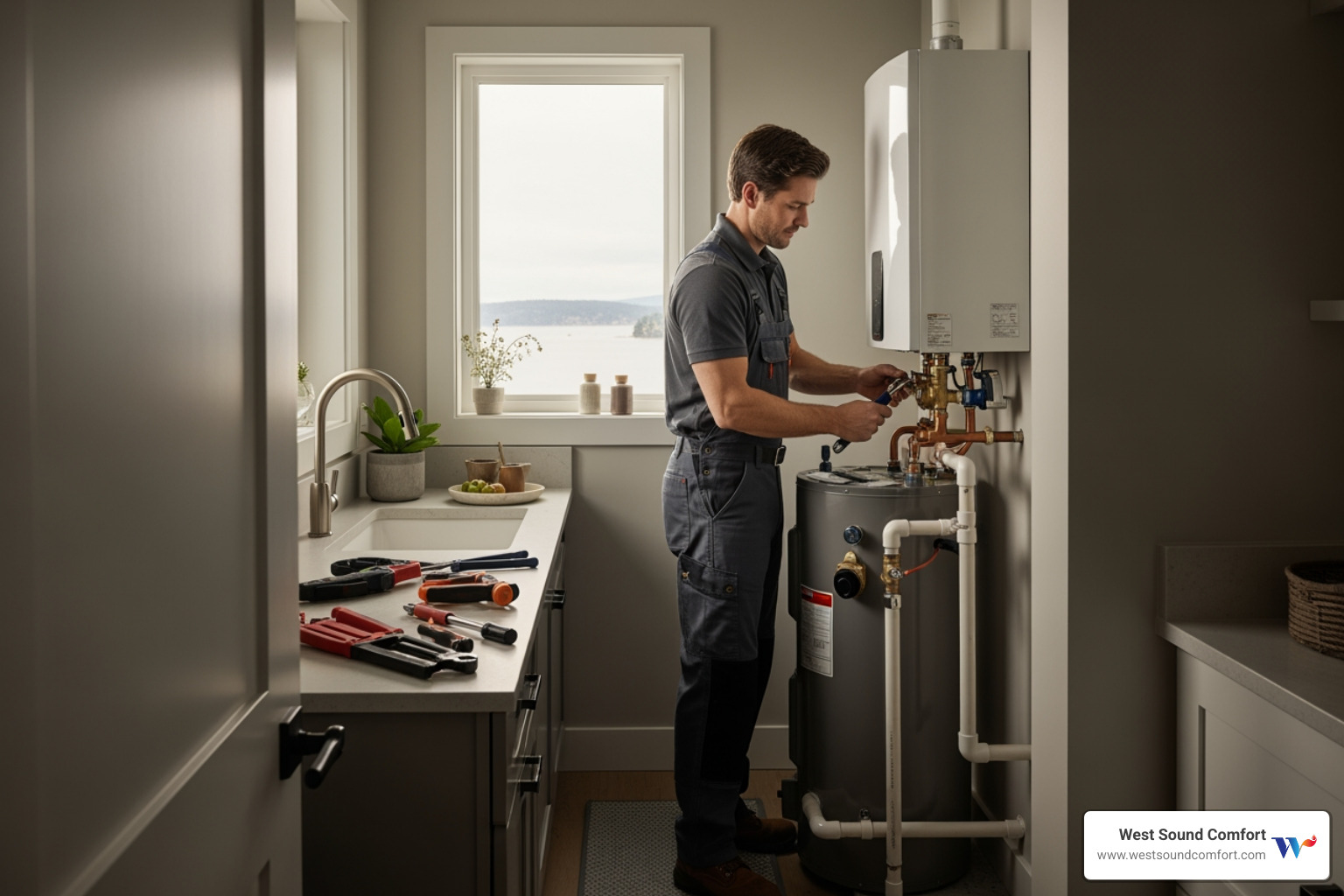 emergency water heater installation in bainbridge island, wa