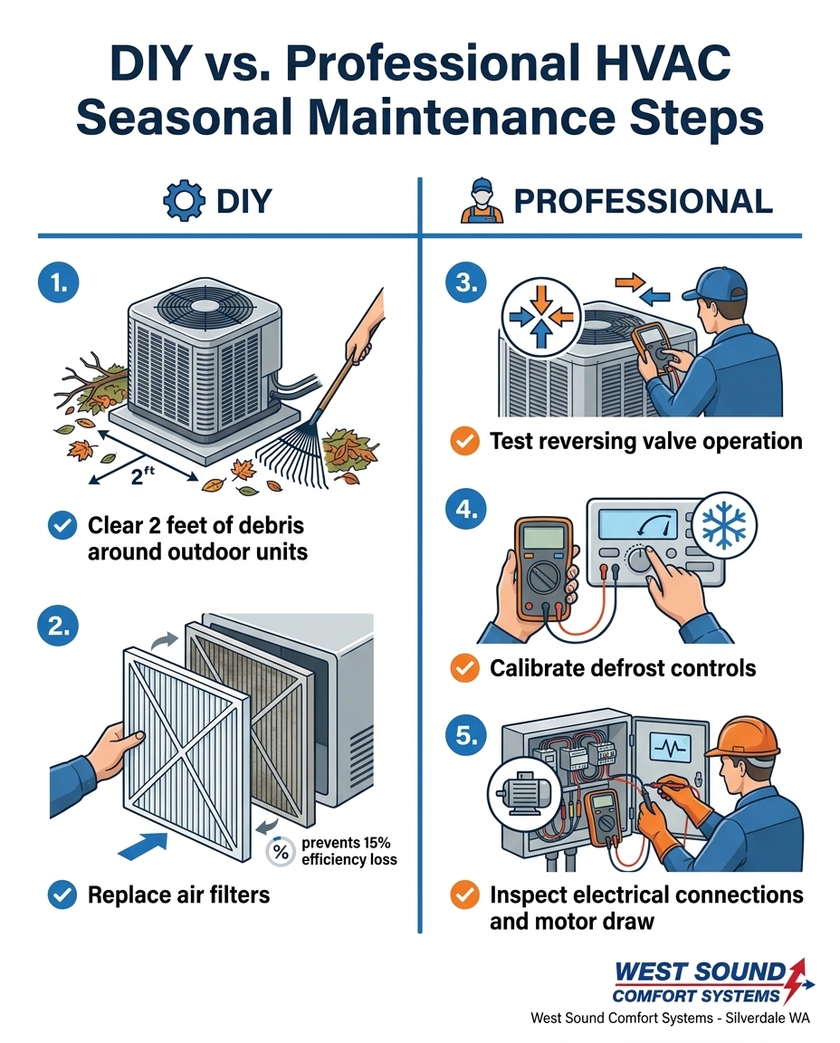 DIY vs. Professional HVAC Seasonal Maintenance Steps