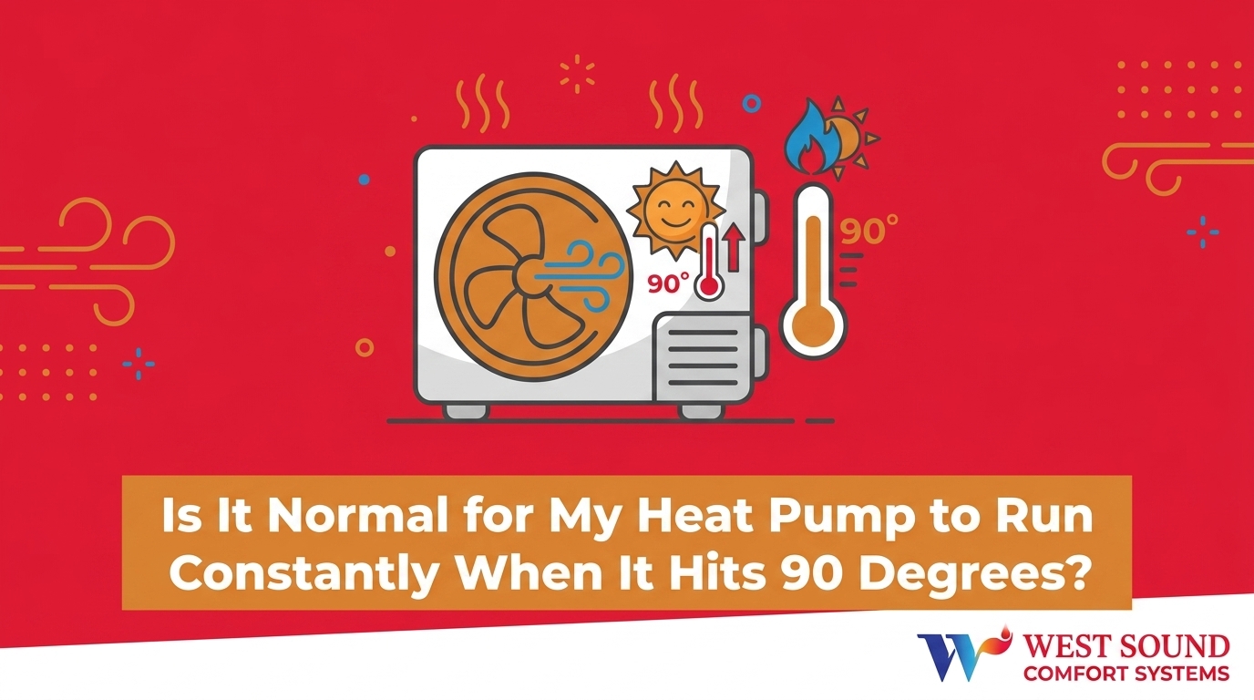 Is It Normal for My Heat Pump to Run Constantly When It Hits 90 Degrees?