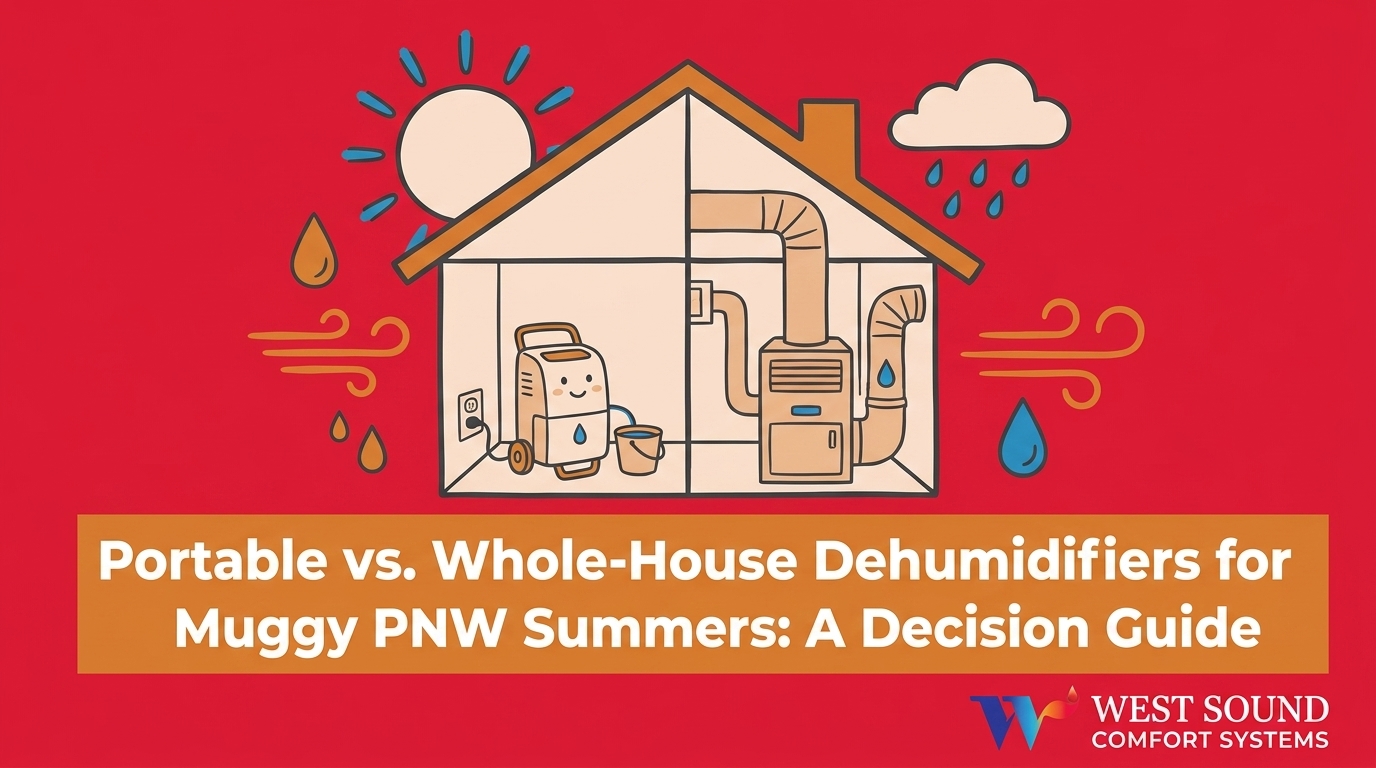 Portable vs. Whole-House Dehumidifiers for Muggy PNW Summers